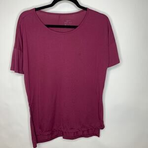 Nike Dri Fit Pink  Burgundy T Shirt Sz Small